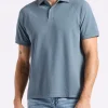 Kindell Men's Short-Sleeve Piqué Polo, Mirage Blue - BM24608