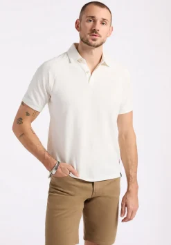 Kindell Men's Short-Sleeve Piqué Polo, Milk - BM24608