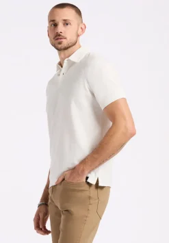Kindell Men's Short-Sleeve Piqué Polo, Milk - BM24608