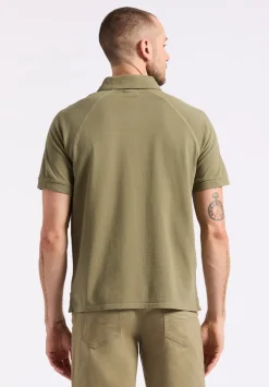 Kindell Men's Short-Sleeve Piqué Polo, Army Green - BM24608