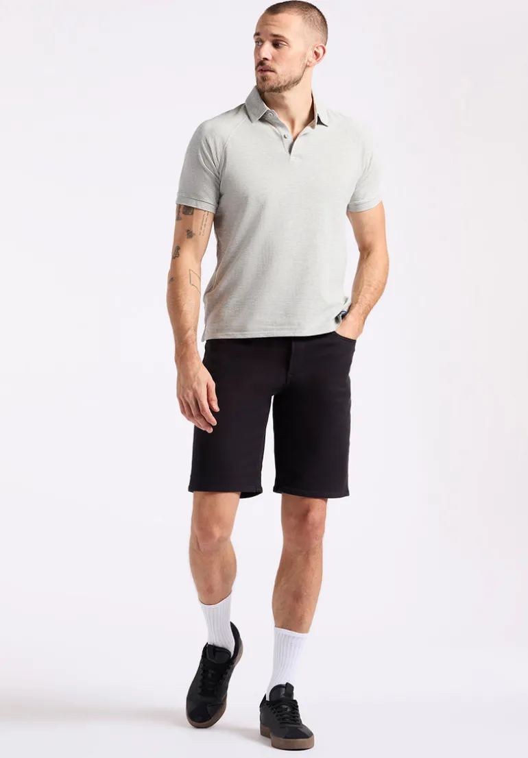 Kindell Men's Short-Sleeve Piqué Polo, Heather Grey - BM24608