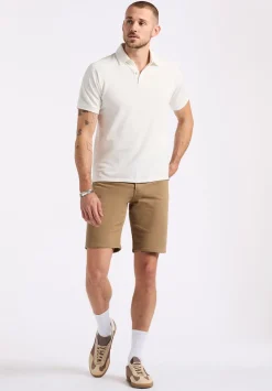 Kindell Men's Short-Sleeve Piqué Polo, Milk - BM24608
