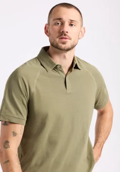 Kindell Men's Short-Sleeve Piqué Polo, Army Green - BM24608