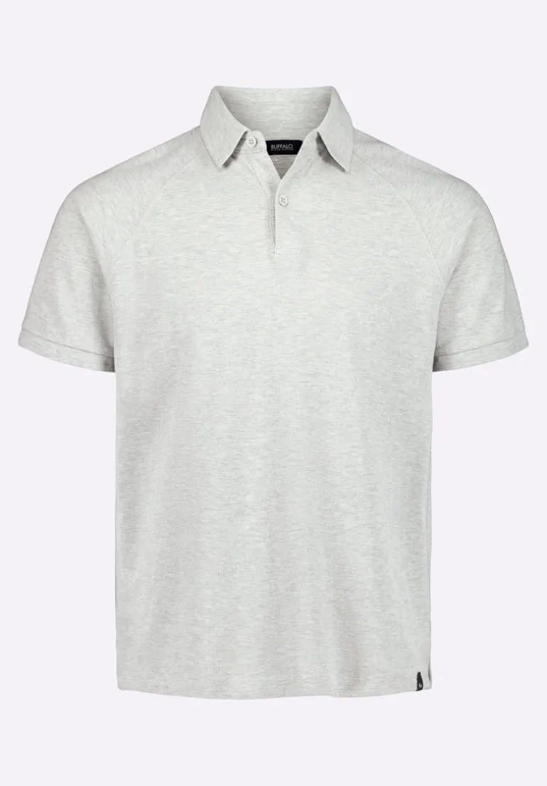 Kindell Men's Short-Sleeve Piqué Polo, Heather Grey - BM24608