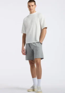 Kinsley Men's Piqué Crew Neck Relaxed T-Shirt, Milk - BM24609