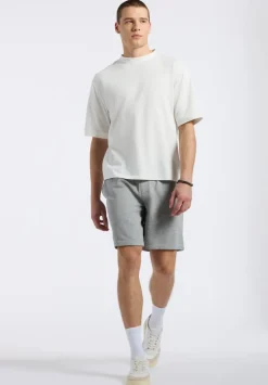 Kinsley Men's Piqué Crew Neck Relaxed T-Shirt, Milk - BM24609