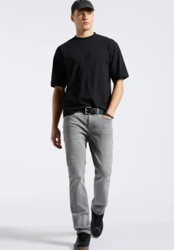Kinsley Men's Piqué Crew Neck Relaxed T-Shirt, Black - BM24609