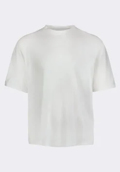 Kinsley Men's Piqué Crew Neck Relaxed T-Shirt, Milk - BM24609