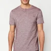 Kique Men's Slub Cotton T-Shirt in Pink - BM23463