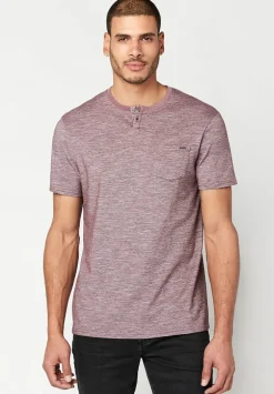 Kique Men's Slub Cotton T-Shirt in Pink - BM23463