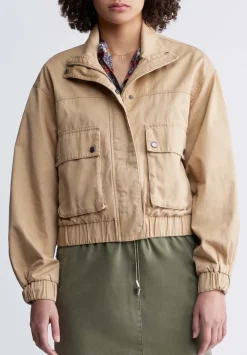 Lorah Women’s Jacket with Pockets in Tan - JK0019P