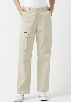Low Rise Straight Gia Beige Cargo Pants - BL15915