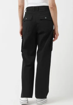Low Rise Straight Gia Black Cargo Pants - BL15915