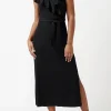 Mathilde Black Ruffle Knit Dress - KD0001S
