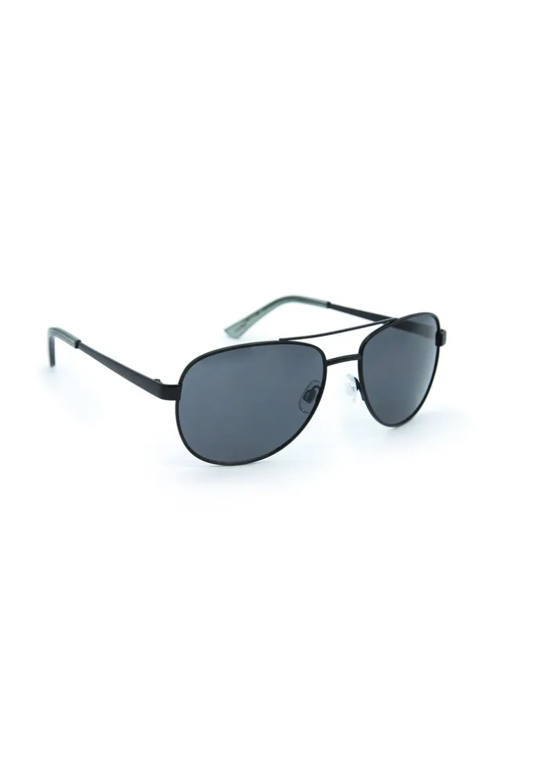 Men's Classic Aviator Sunglasses in Black - B0020S