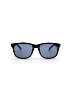 Men's Classic Rectangular Sunglasses in Black - B0015S