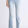 Mid Rise Bootcut Queen Women's Jeans, Vintage Light Blue - BL15985
