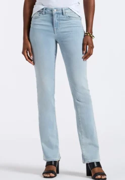 Mid Rise Bootcut Queen Women's Jeans, Vintage Blue - BL16045