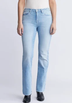 Mid Rise Bootcut Queen Women's Jeans, Vintage and Veined - BL15872