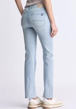 Mid Rise Bootcut Queen Women's Jeans, Vintage Light Blue - BL15985