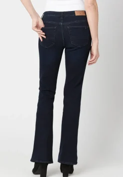 Mid Rise Bootcut Queen Women's Jeans in Dark Blue - BL15832