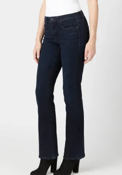 Mid Rise Bootcut Queen Women's Jeans in Dark Blue - BL15832