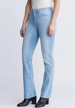 Mid Rise Bootcut Queen Women's Jeans, Vintage and Veined - BL15872