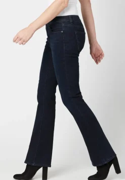 Mid Rise Bootcut Queen Women's Jeans in Dark Blue - BL15832