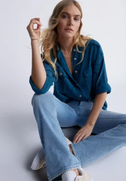 Mid Rise Bootcut Queen Women's Jeans, Vintage and Veined - BL15872