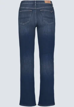 Mid Rise Bootcut Queen Women's Jeans, Vintage Dark Blue - BL15991