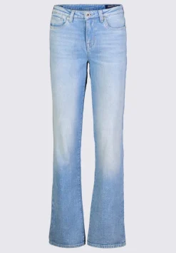 Mid Rise Bootcut Queen Women's Jeans, Vintage and Veined - BL15872