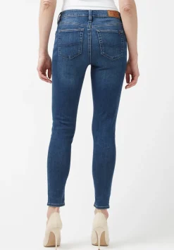Mid Rise Skinny Alexa Women's Jeans in Mid Blue - BL15669