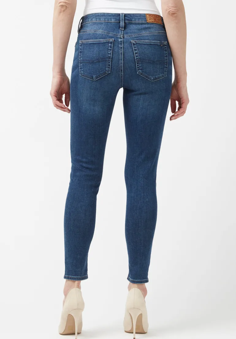 Mid Rise Skinny Alexa Women's Jeans in Mid Blue - BL15669