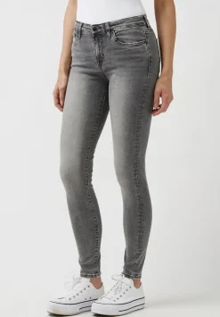 Mid Rise Skinny Alexa Women's Jeans in Light Carbon Grey - BL15671