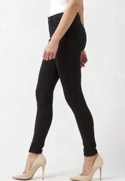 Mid Rise Skinny Alexa Women's Jeans in Black - BL15672