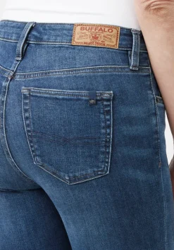 Mid Rise Skinny Alexa Women's Jeans in Mid Blue - BL15669