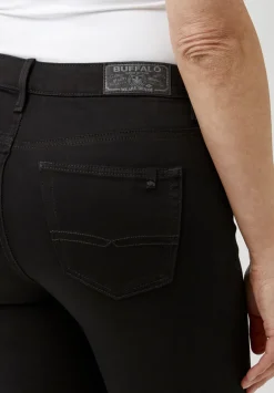 Mid Rise Skinny Alexa Women's Jeans in Black - BL15672