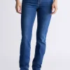 Mid Rise Slim Carrie Women's Jeans, Indigo Contrast - BL15999