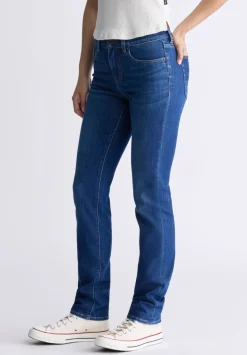 Mid Rise Slim Carrie Women's Jeans, Indigo Contrast - BL15999