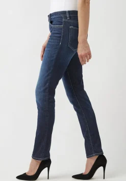 Mid Rise Slim Carrie Women's Jeans in Reckless Blue - BL15674