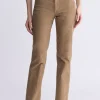 Mid Rise Straight Mary Women's Pants, Rinse Washed Beige - BL16007