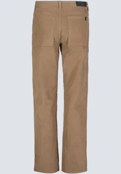 Mid Rise Straight Mary Women's Pants, Rinse Washed Beige - BL16007
