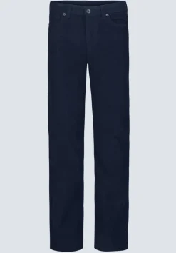 Mid Rise Straight Mary Women's Pants, Rinse Washed Navy - BL16007