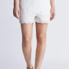 Parton Women's Pull-On Woven Shorts, White - WB0007S