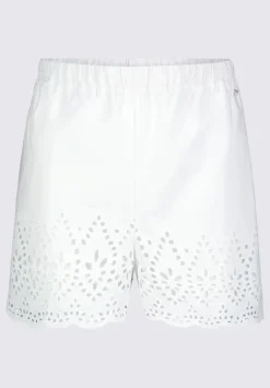Parton Women's Pull-On Woven Shorts, White - WB0007S