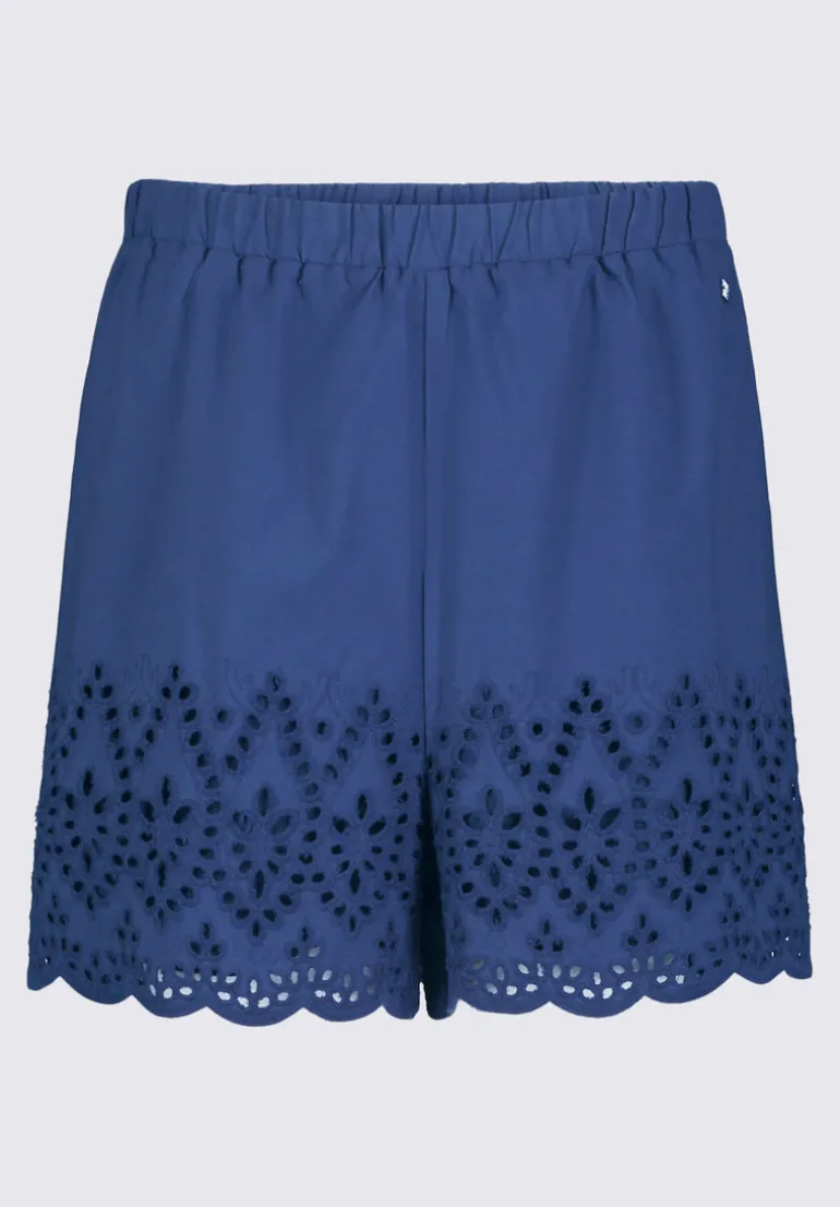 Parton Women's Pull-On Woven Shorts, Navy - WB0007S