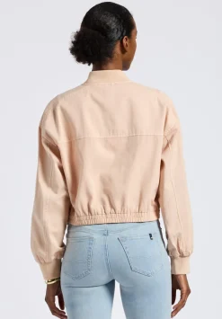 Pyper Women's Cropped Zip-Up Jacket, Cameo Rose - JK0044P