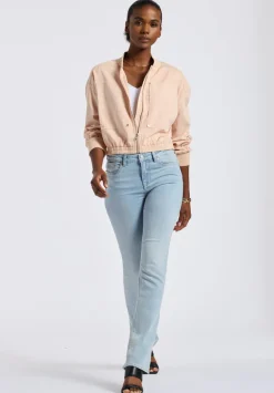 Pyper Women's Cropped Zip-Up Jacket, Cameo Rose - JK0044P