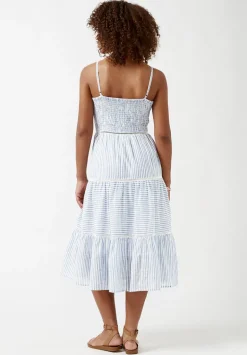 Quinby Tiered Striped Dress - WD0671S