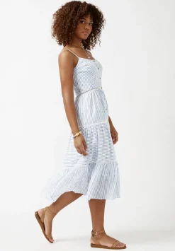 Quinby Tiered Striped Dress - WD0671S